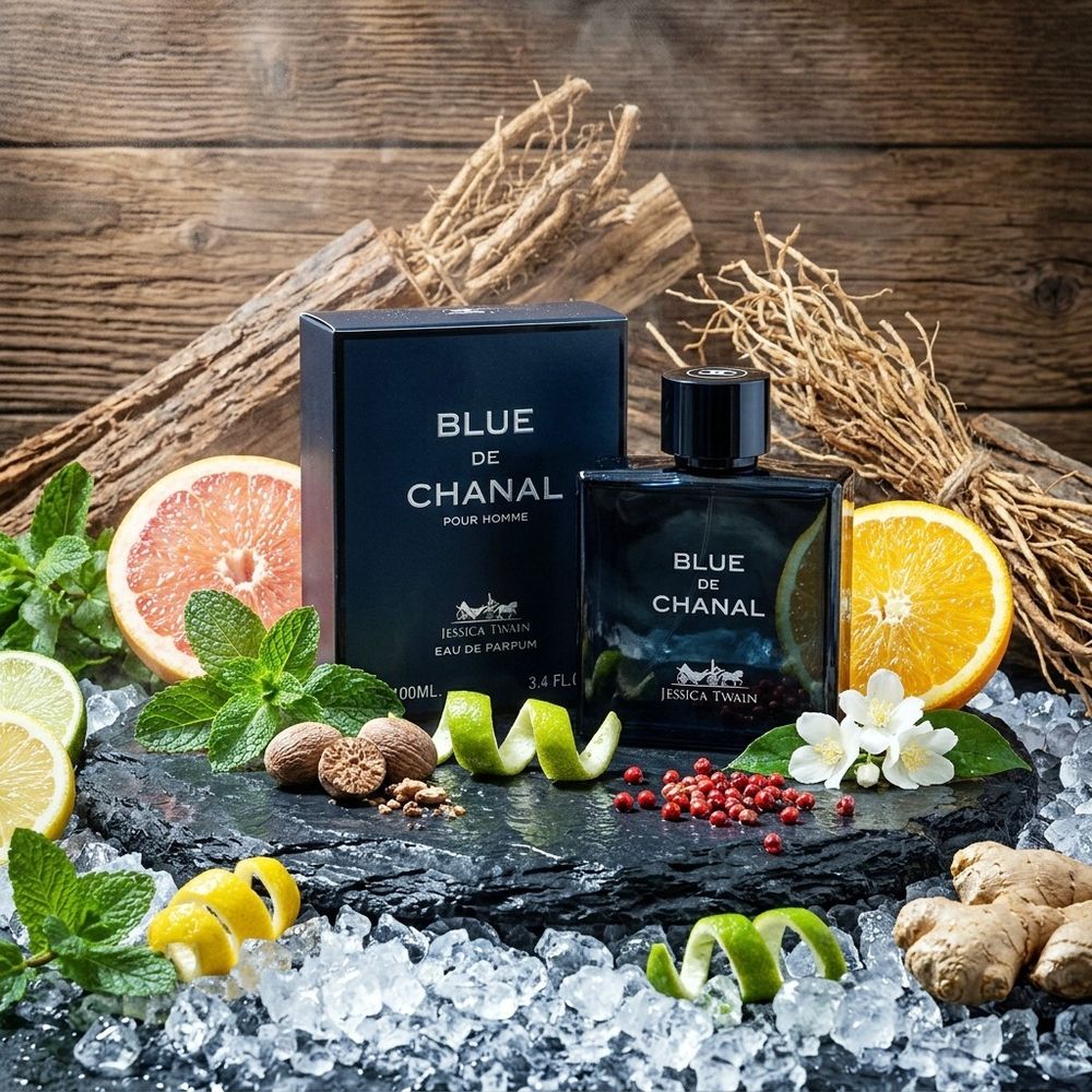 قیمت عطر ادکلن بسیار پرفروش مردانه بلو شنل جسیکا توین فرانسه اصل 100 میل خنک