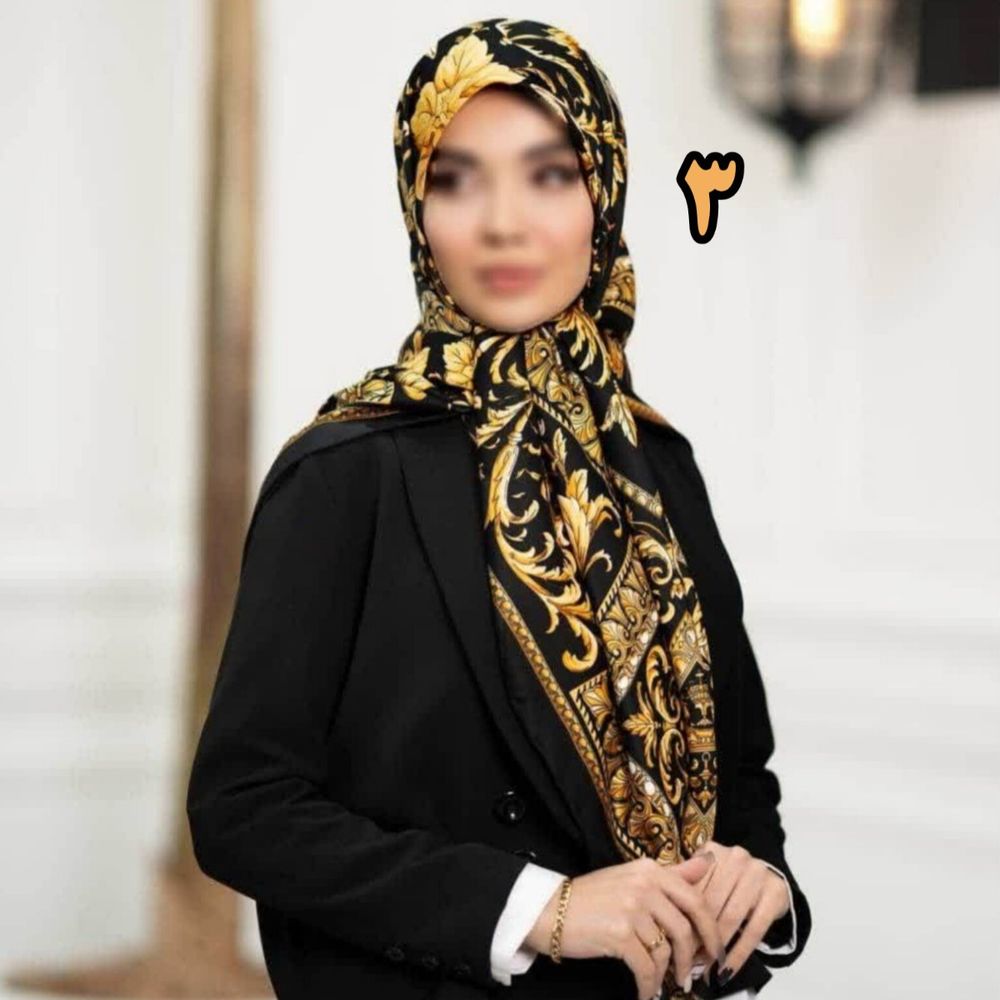 خرید آنلاین روسری مجلسی ابریشم متریال وارداتی