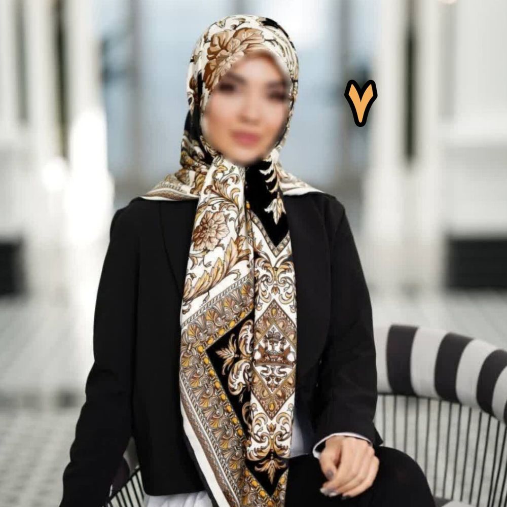 خرید آنلاین روسری مجلسی ابریشم متریال وارداتی