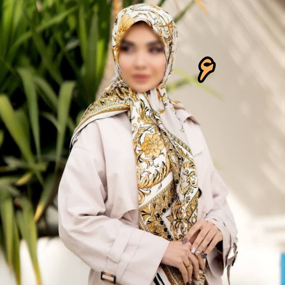 خرید آنلاین روسری مجلسی ابریشم متریال وارداتی