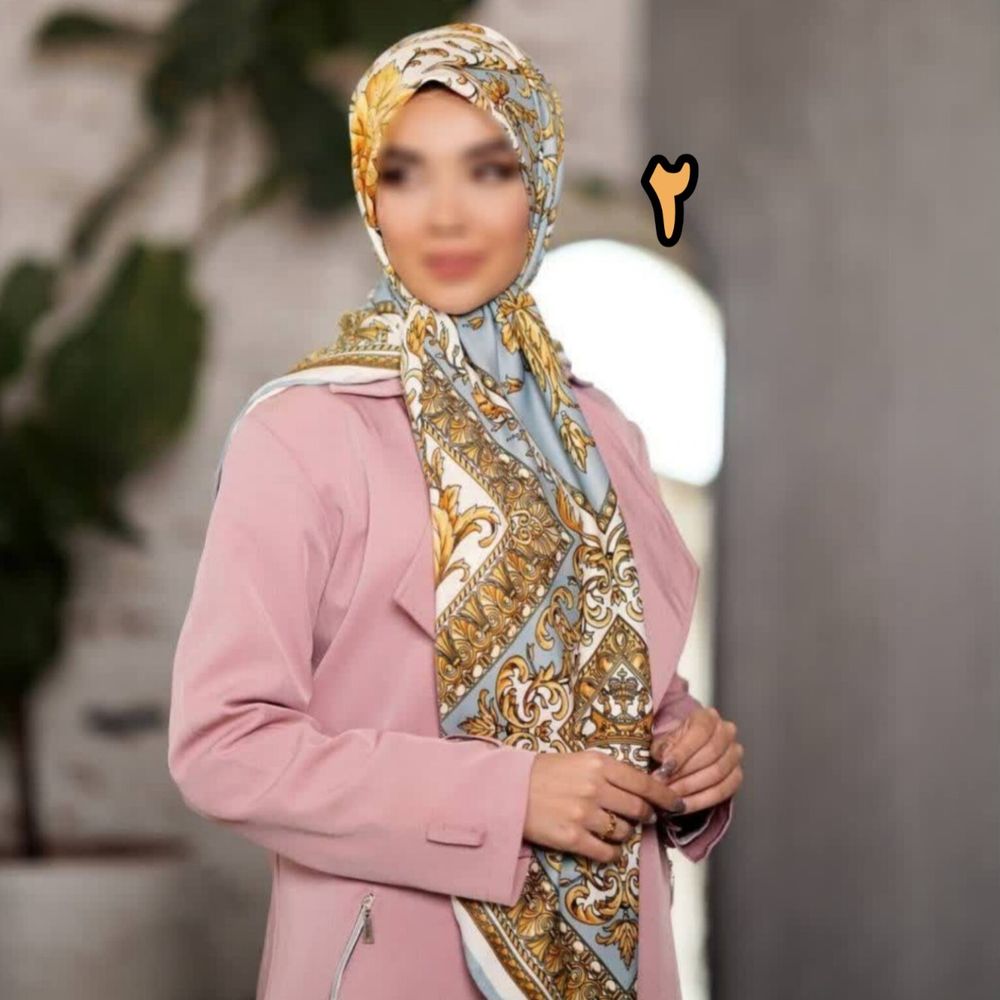 خرید آنلاین روسری مجلسی ابریشم متریال وارداتی