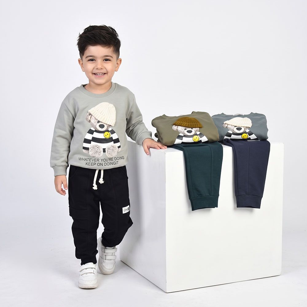 خرید اینترنتی قیمت بلوز و شلوار پسرانه تدی کد 12064