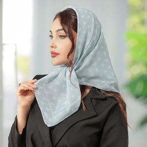 خرید آنلاین مینی اسکارف نخی جنس سیا اسکارف قواره هفتاد