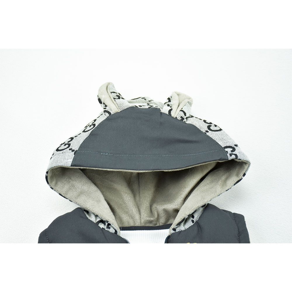 خرید اینترنتی قیمت ست سه تکه پسرانه گوجی خاکستری کد 12080
