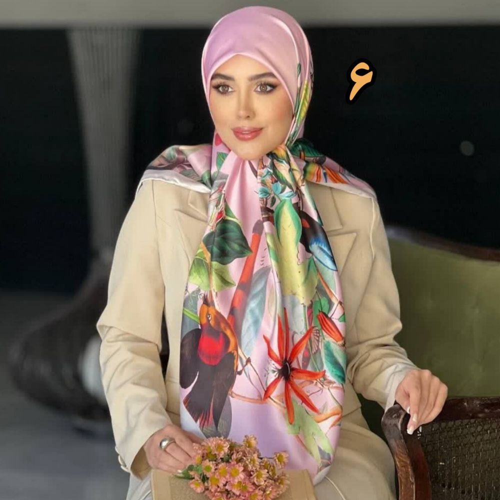 قیمت روسری ابریشم قواره متوسط متریال وارداتی