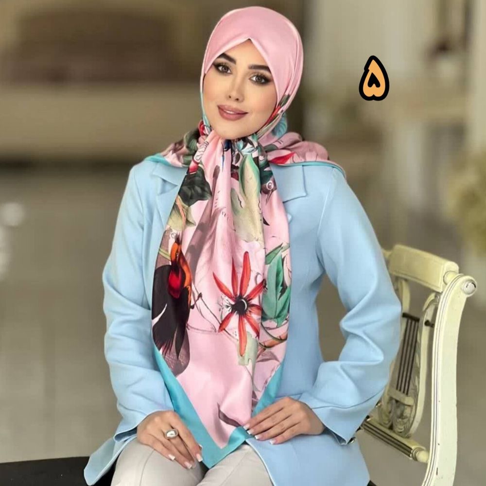 خرید اینترنتی روسری ابریشم قواره متوسط متریال وارداتی