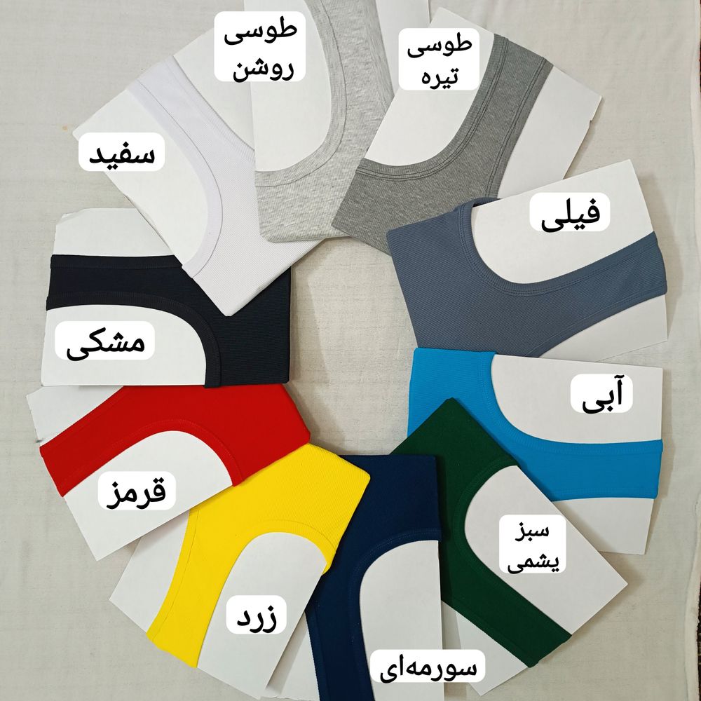 خرید اینترنتی تنگ تاپ آیسانی پنبه کبریتی درشت مردانه 10 رنگ
