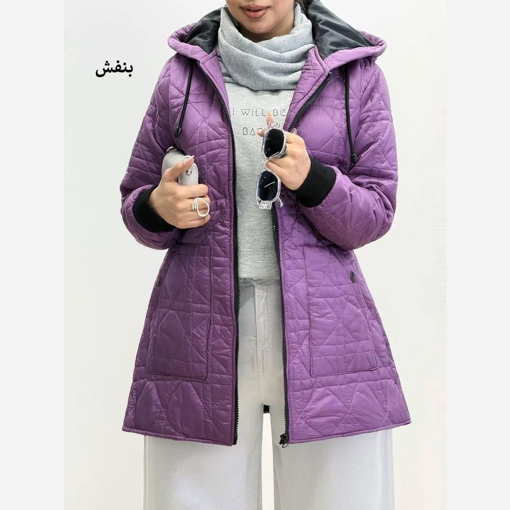 قیمت ارزان کاپشن زنانه آستردارکلاهدار