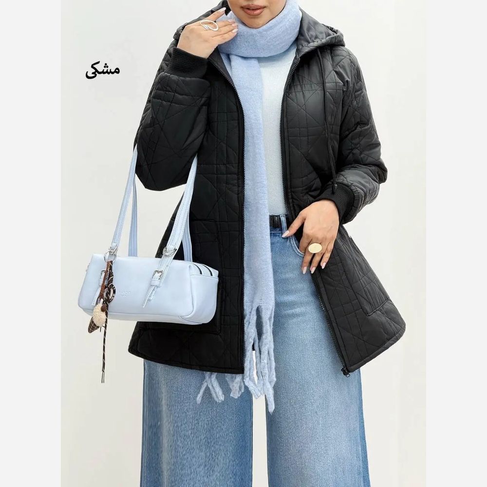 قیمت ارزان کاپشن زنانه آستردارکلاهدار