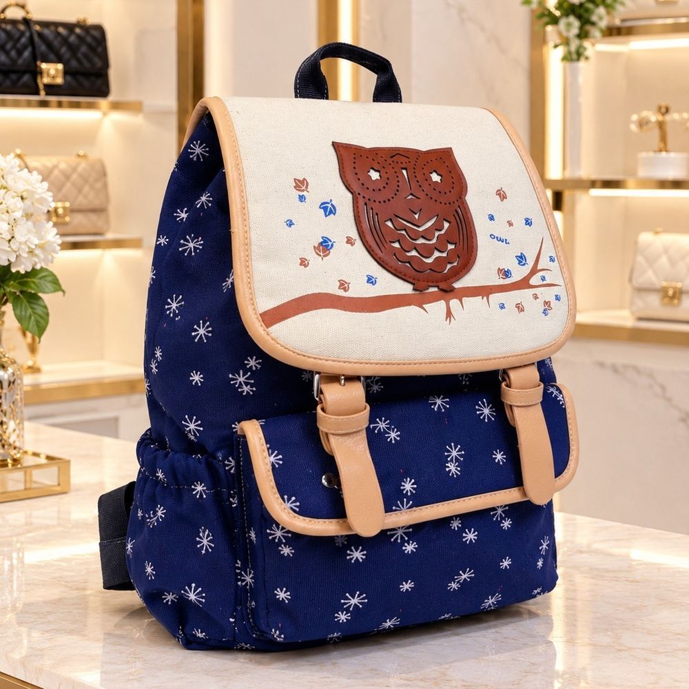 فروش اینترنتی کوله پشتی طرح جغد برفی