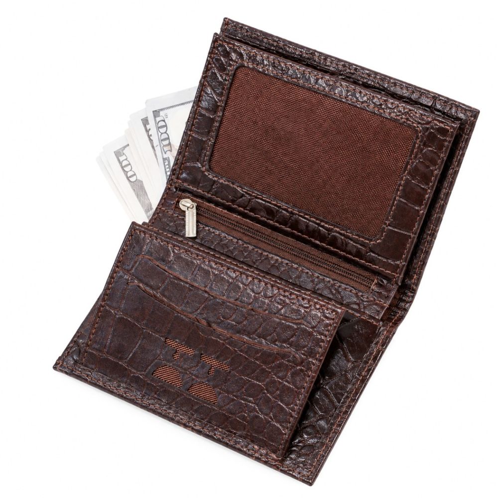 خرید انلاین کیف پول چرم ونتو قهوه‌ای