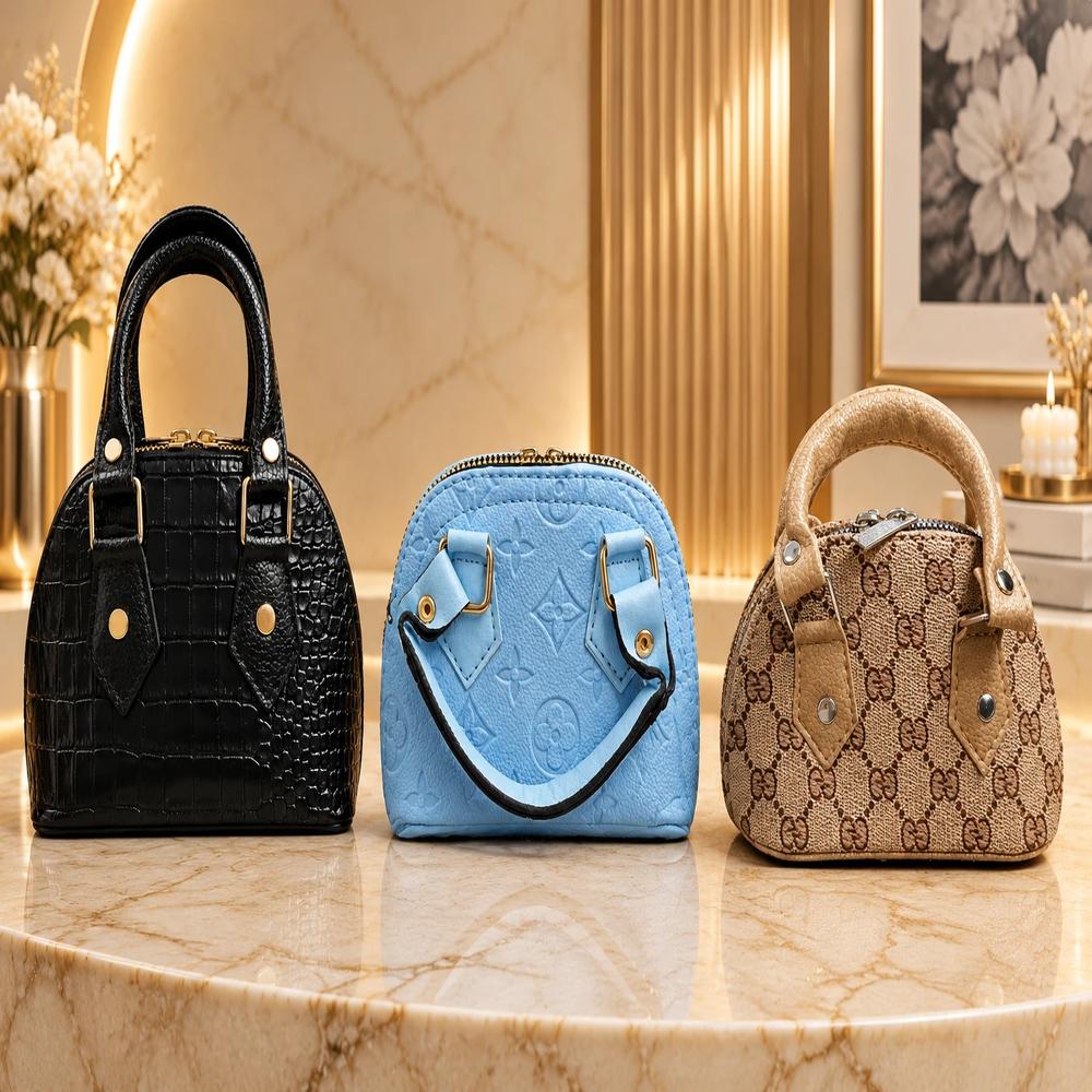 خرید اینترنتی قیمت مینی کیف دستی زنانه ویانا؛ کیف کوچک طرح‌دار کد 2006