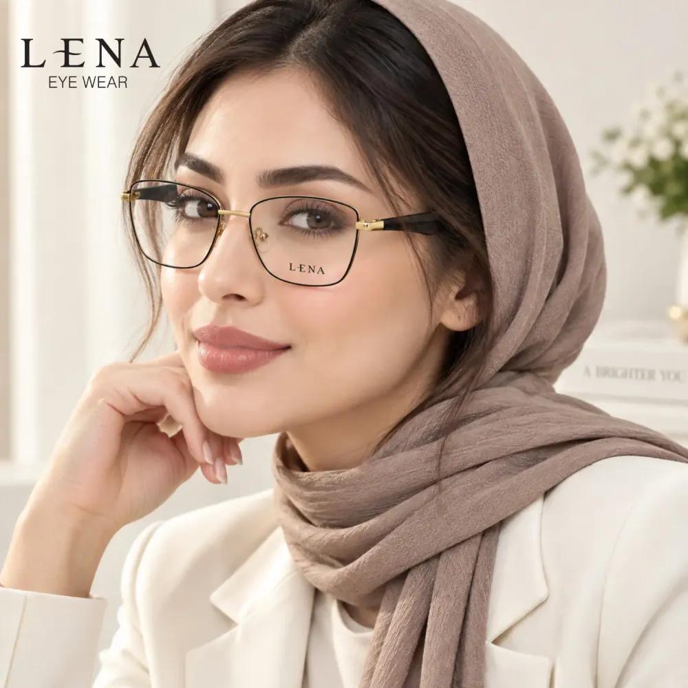 قیمت ارزان عینک طبی لنا مدل LE969 C02 طلایی قهوه ای