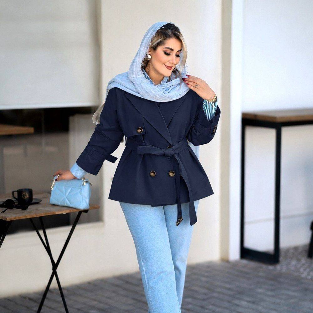 قیمت مانتو بارونی زنانه طرح سحر