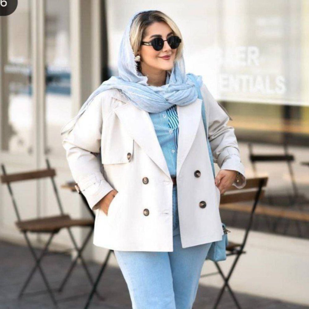 فروش اینترنتی مانتو بارونی زنانه طرح سحر