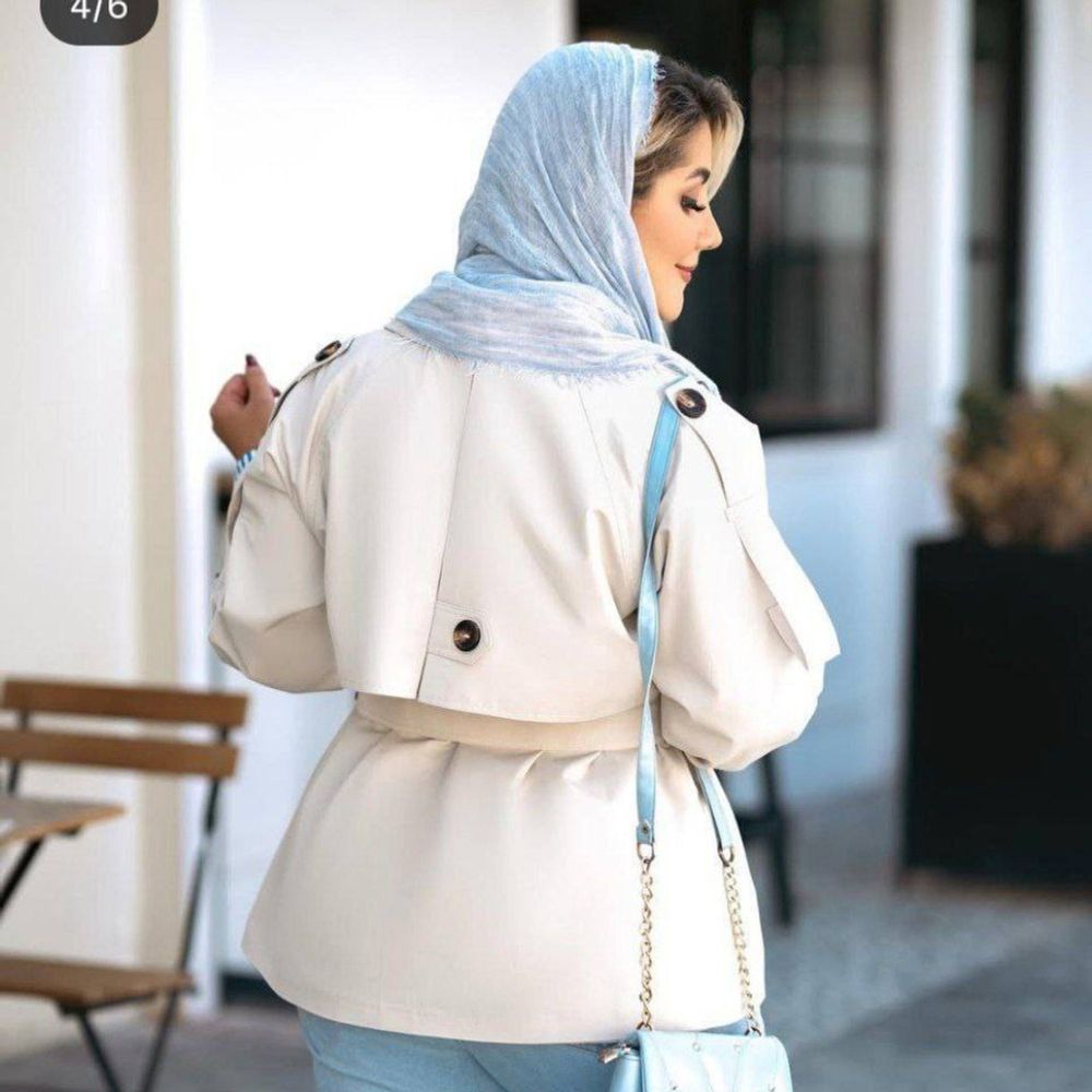 خرید آنلاین مانتو بارونی زنانه طرح سحر