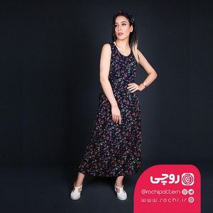 الگوی خیاطی پیراهن زنانه زرناز